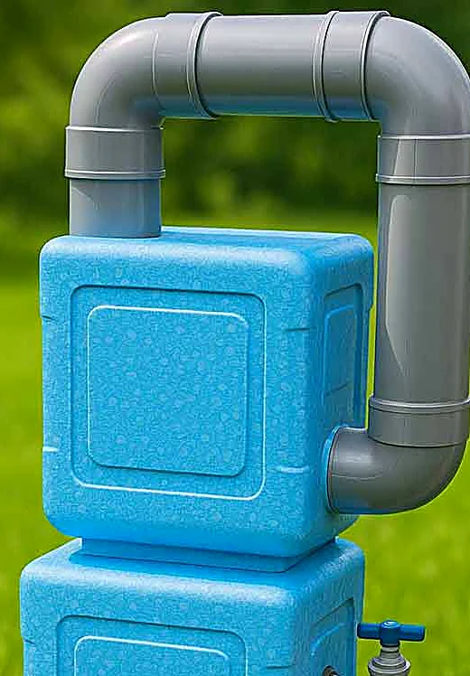 Smart Water Box style home atmospheric water generator setup shown without people in a home utility space